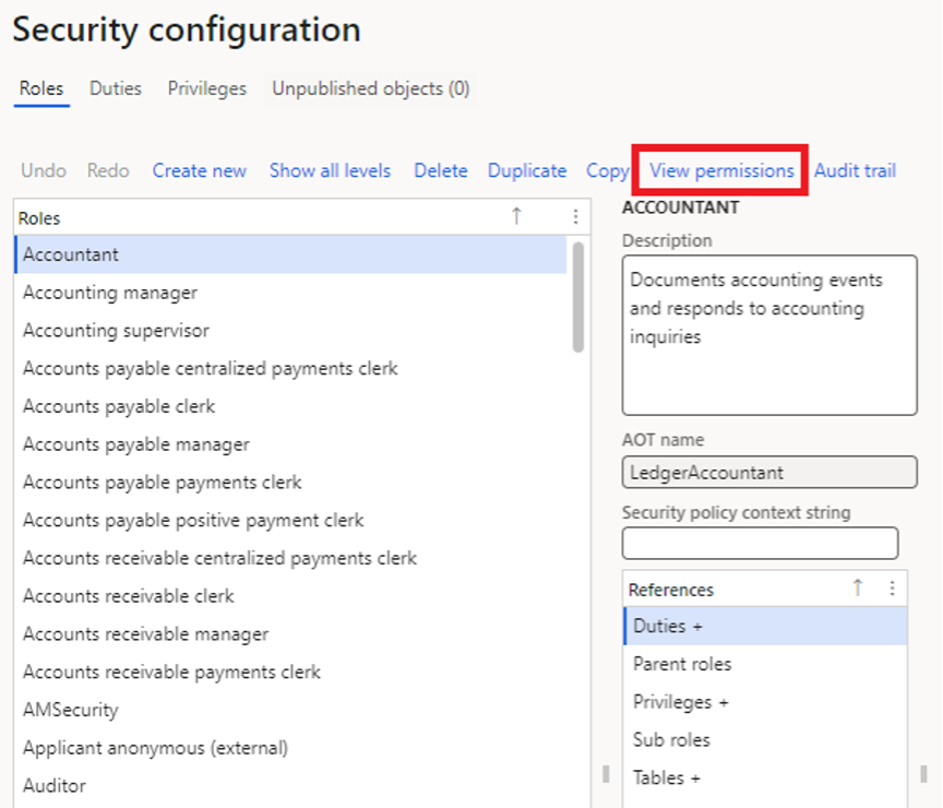 D365FO Security Configuration